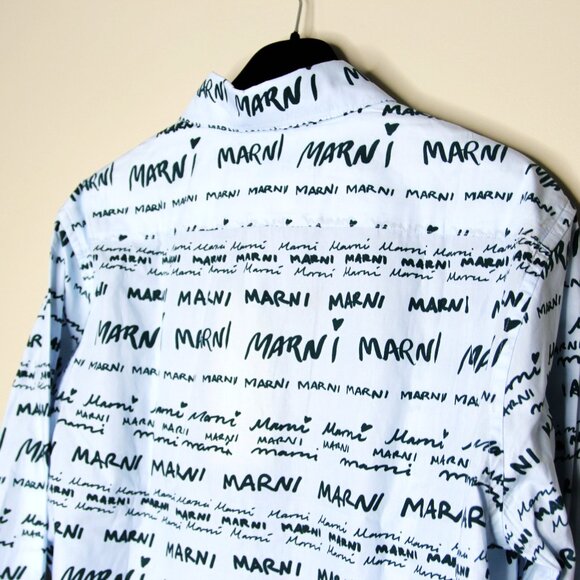 BNWT AW23 MARNI MEGAMARNI POPELINE SHIRT 50 - Picture 5 of 11